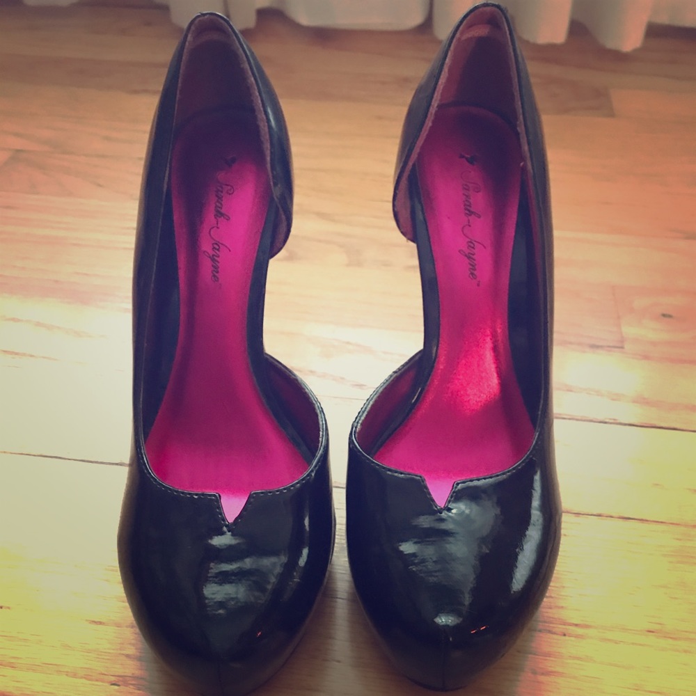 Black platform heels